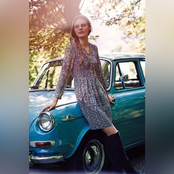 Anthropologie Tiled Amethyst Dress size S - Picture 2 of 8